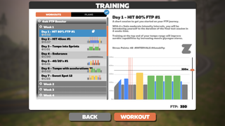 Zwift training plans: 4wk FTP Booster