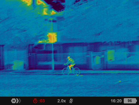 Night vision photo taken with the Pulsar Axion XQ30 PRO night vision monocular
