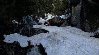 North Shore Rescue operation in snowy gully