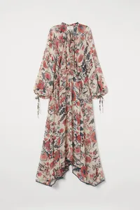Floral chiffon dress, $69.99 | H&amp;M x Sabyasachi