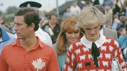 Prince Charles and Diana at a polo match in Windsor in 1983