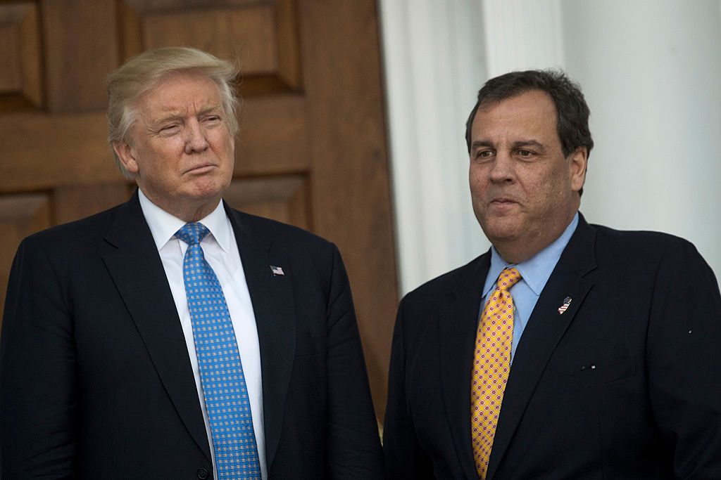 President Trump and Chris Christie