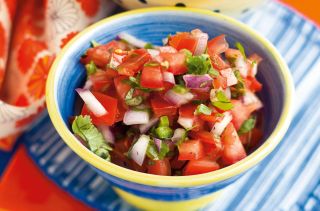 Side dish: Fresh tomato salsa