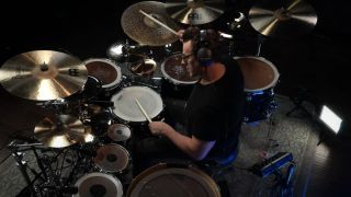 Drummer Thomas lang gives paradiddle lesson on Drumeo podcast