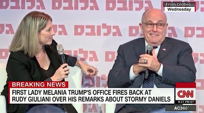 Melania Trump slaps down Rudy Giuliani