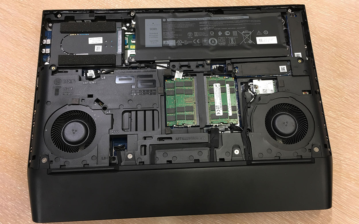 A Sneak Peek at Alienware Area 51m's Insides Tom's Hardware