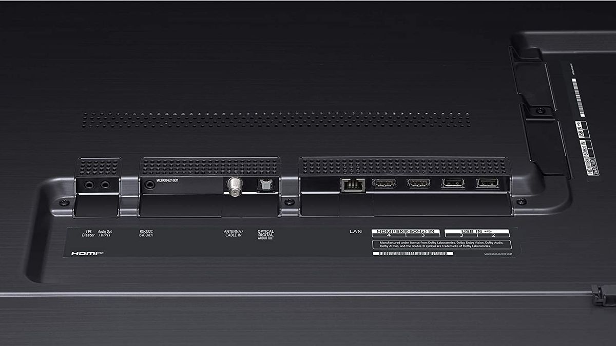 LG QNED MiniLED 99 Series 8K TV ports