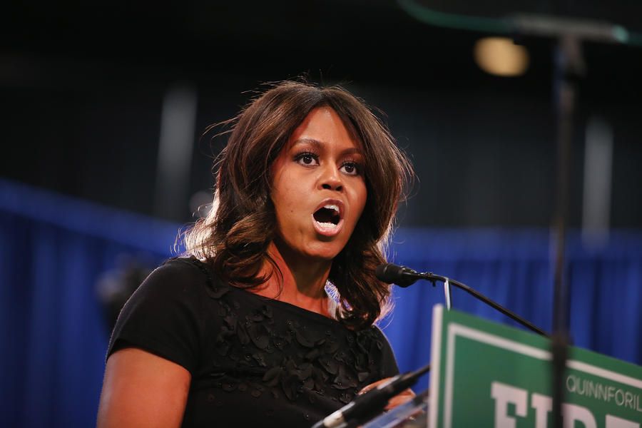 Watch Michelle Obama repeatedly mess up Democratic candidate&amp;#039;s name