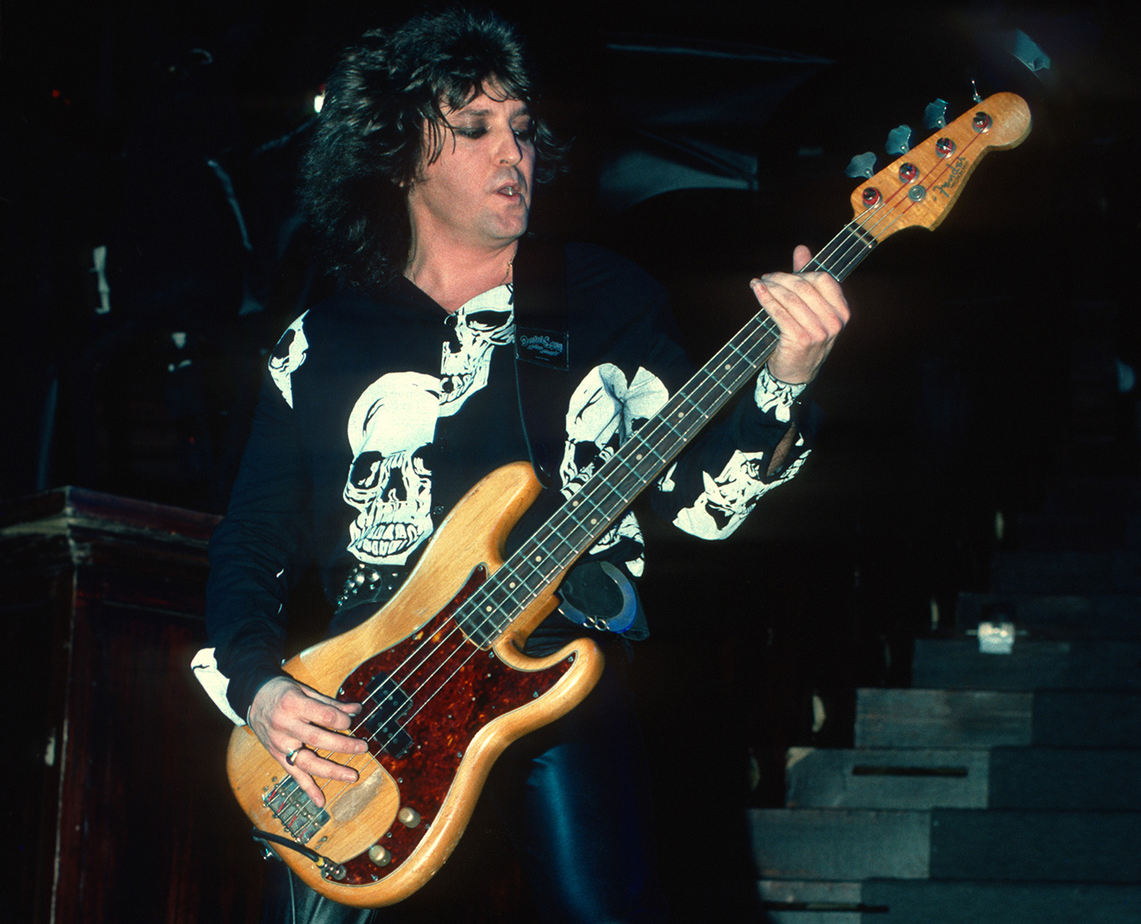 Australian bass player Bob Dailey of Ozzy Osbourne band performs at Madison Square Garden on January 30, 1984 in New York, New York. (Photo By Larry Busacca/Getty Images)