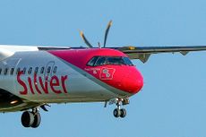 Silver Airways plane in flight