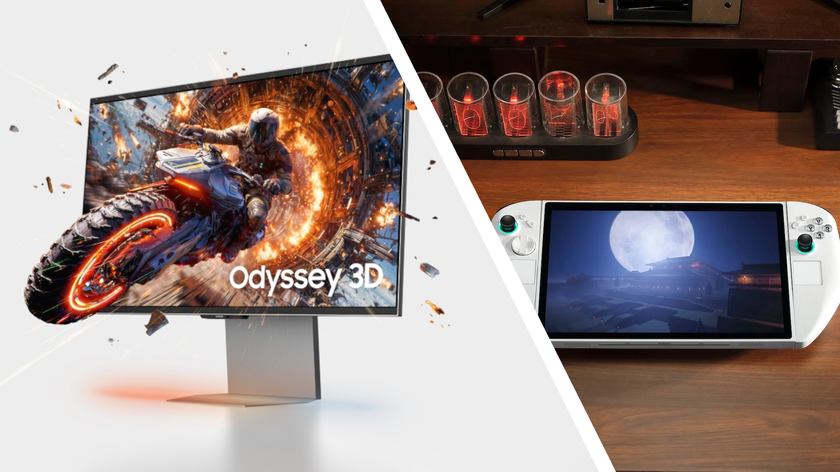 Render of Samsung Odyssey 3D G90XH and abxylute 3D One