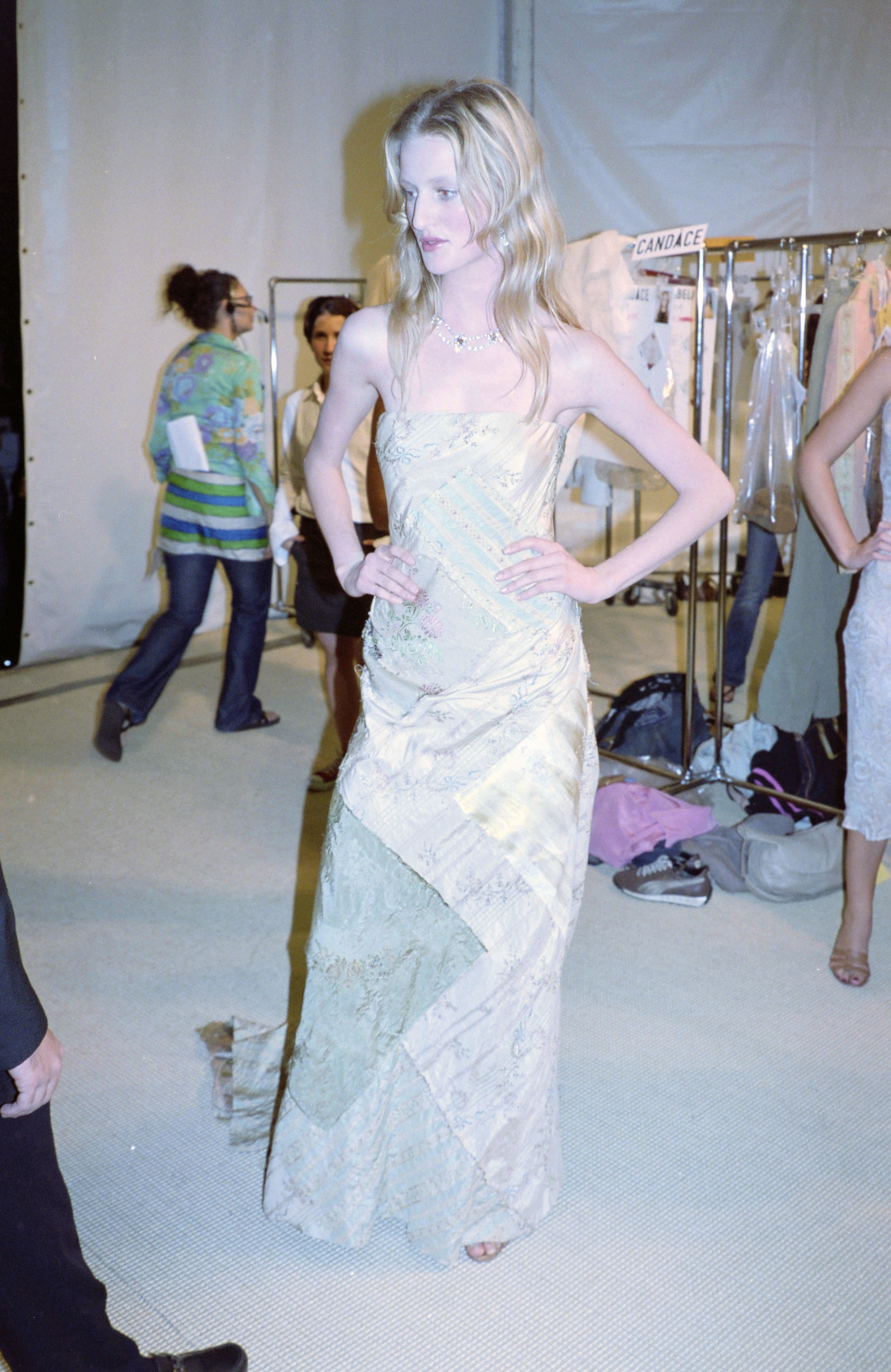 Ralph Lauren Spring 2003 Ready to Wear Runway Show BackstageModel Candice Lake