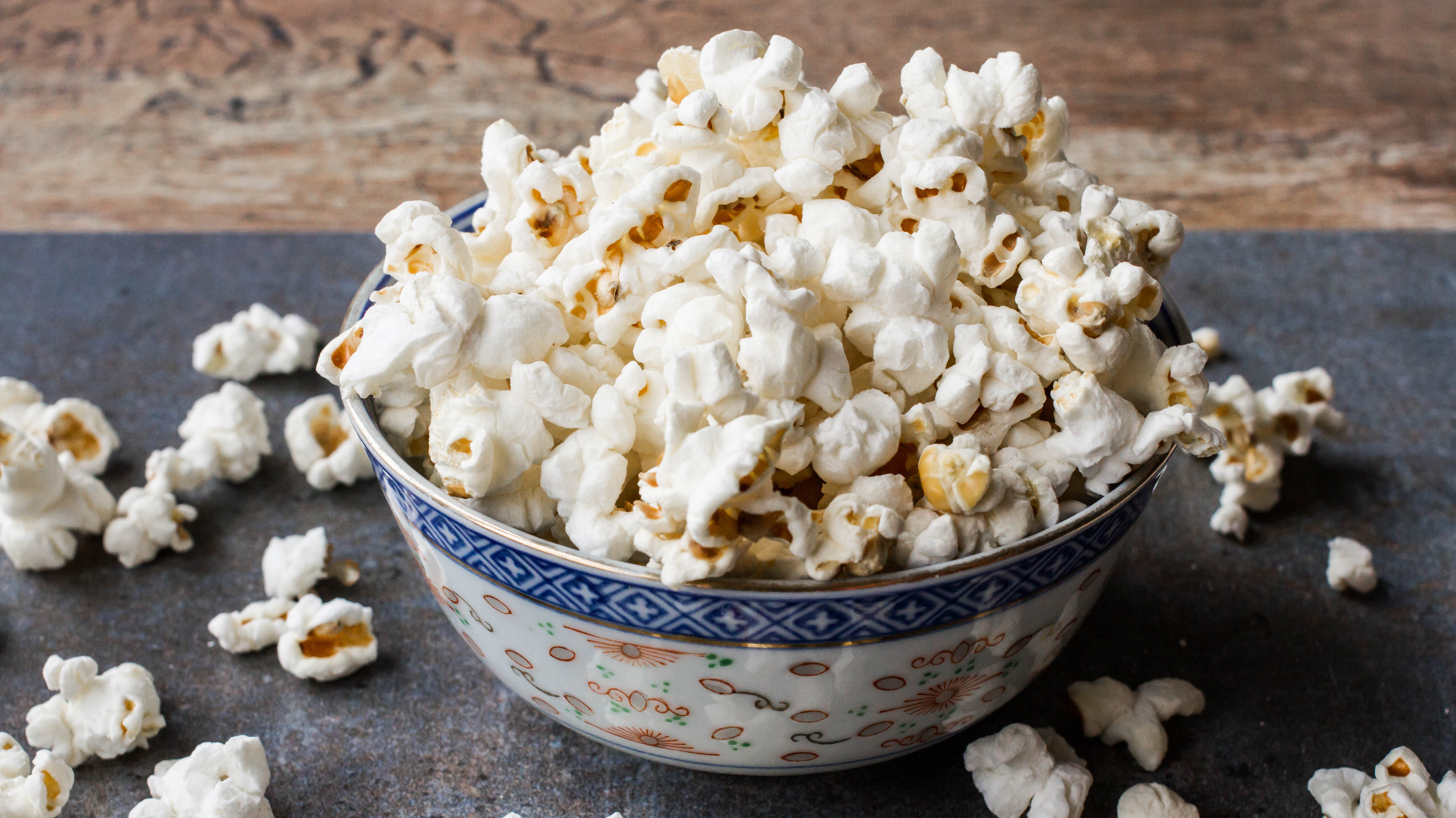 Popcorn in a bowl