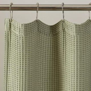 Calvin Klein Waffle Solid Textured Shower Curtain