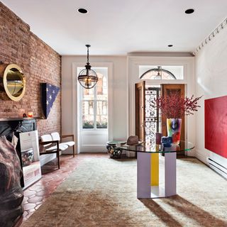 the hallway of mary-kate olsen's stylish new york townhouse