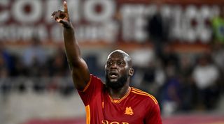 Romelu Lukaku of AS Roma gestures during the Serie A football match between AS Roma and AC Milan at Olimpico stadium in Rome (Italy), September 1st, 2023.