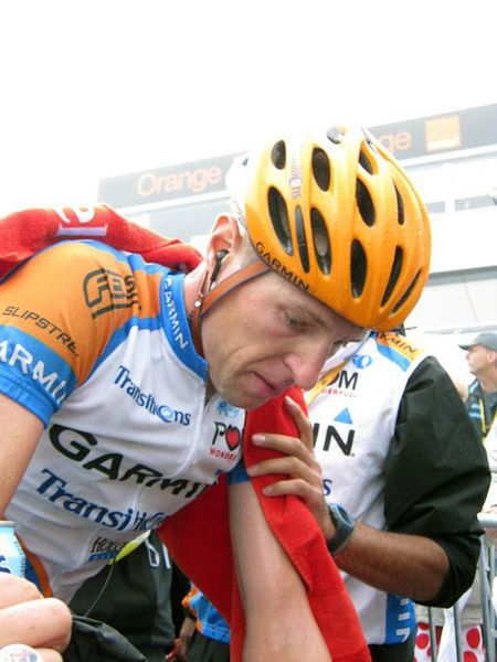 Ryder Hesjedal (Garmin-Transitions) finished fourth on the stage and climbed to eighth overall.