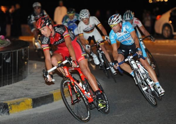 Alessandro Ballan negotiates through a corner