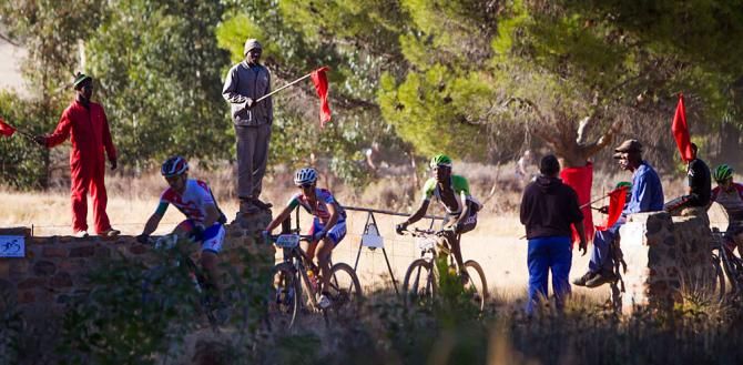 Riders make their way through the surrounding farms outside Tulbaugh
