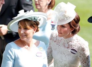 Carole Middleton and Catherine, Duchess of Cambridge attend day 1 of Royal Ascot