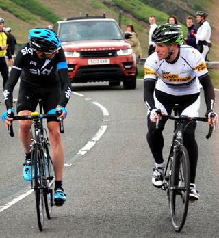 Chris Froome and Alex Jones, Holme Moss
