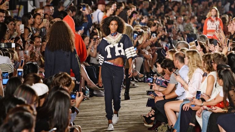People, Crowd, Fashion, Product, Fashion show, Runway, Audience, Event, Public event, Footwear,