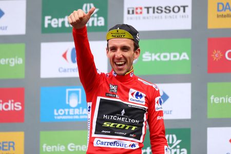 Simon Yates (Mitchelton-Scott) celebrates after stage 20