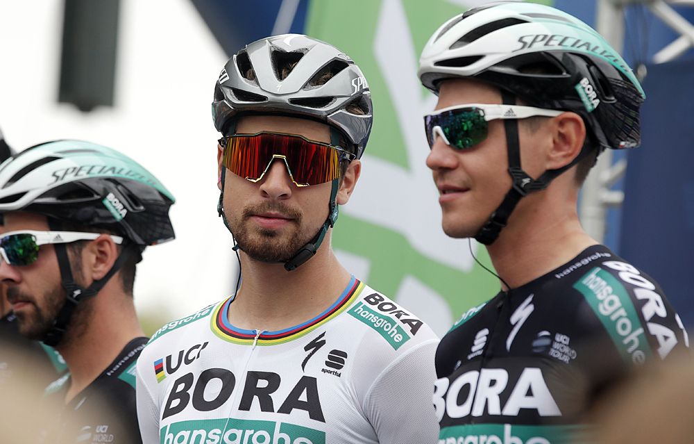 Peter Sagan on the sign-in stage at EuroEyes Cyclassics Hamburg