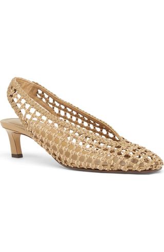 Woven Slingback Pump