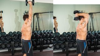 Dumbbell triceps extension