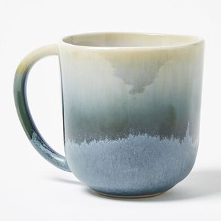 christmas gifts for him - mug with a blue and white wave design