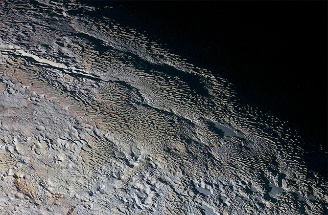 Pluto mountains