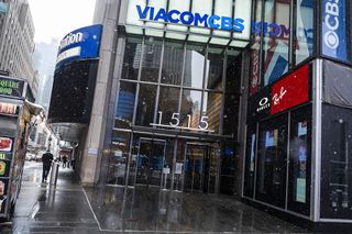 ViacomCBS building in New York's Times Square