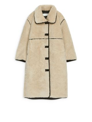 Pile Coat - Beige - Arket Gb