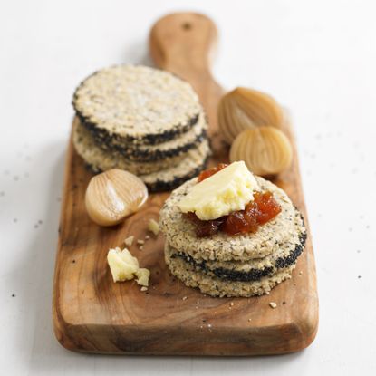 Photo of a seeded oatcakes