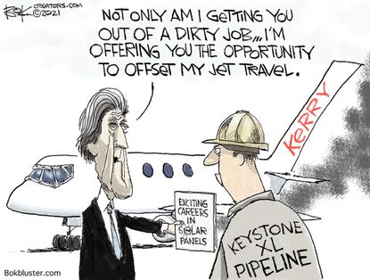 Political Cartoon U.S. kerry keystone xl pipeline