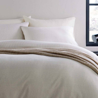 Christy grey 'Skye Stripe' double duvet set, was £100 now £50