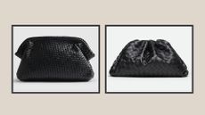 River Island high street lookalike for Bottega Veneta pouch clutch bag