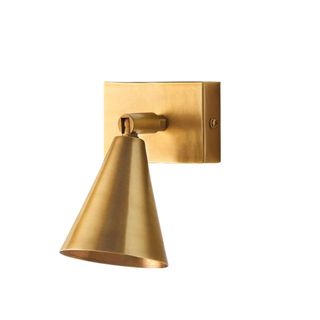 A brass wall sconce 