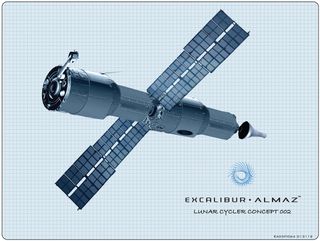 Excalibur Almaz Lunar Cycler Concept