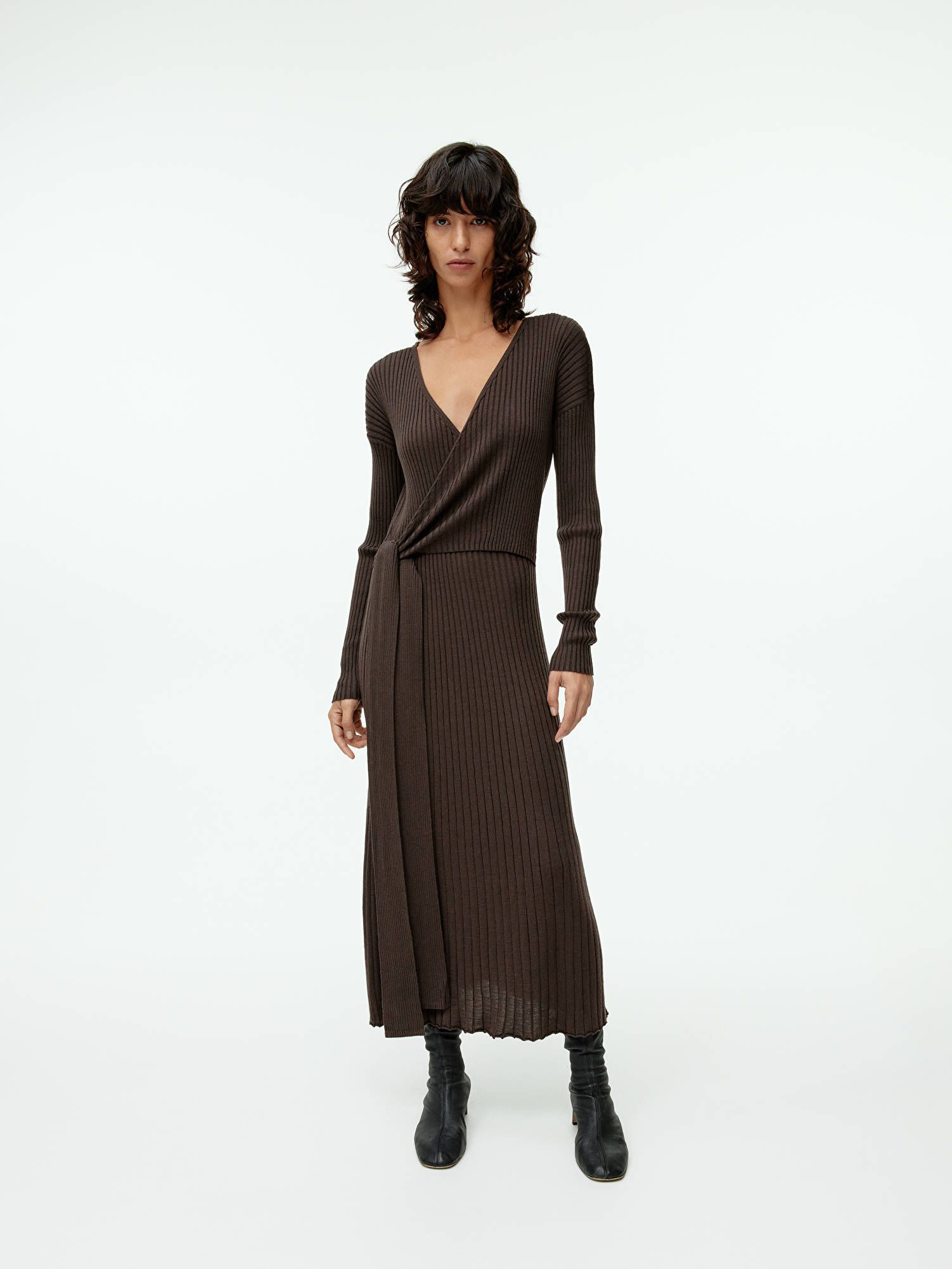 Arket, Rib Wrap Dress