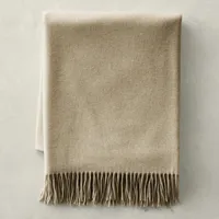 Williams Sonoma European Solid Cashmere Throw | $299 at Williams Sonoma