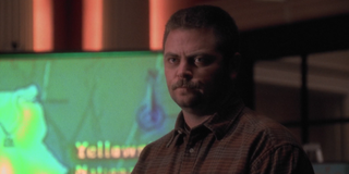 The West Wing Nick Offerman Jerry looking serious about wolves