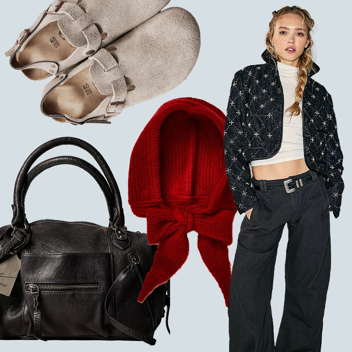 Collage of Free People Winter Collection