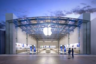 External shot of a flagship Apple store