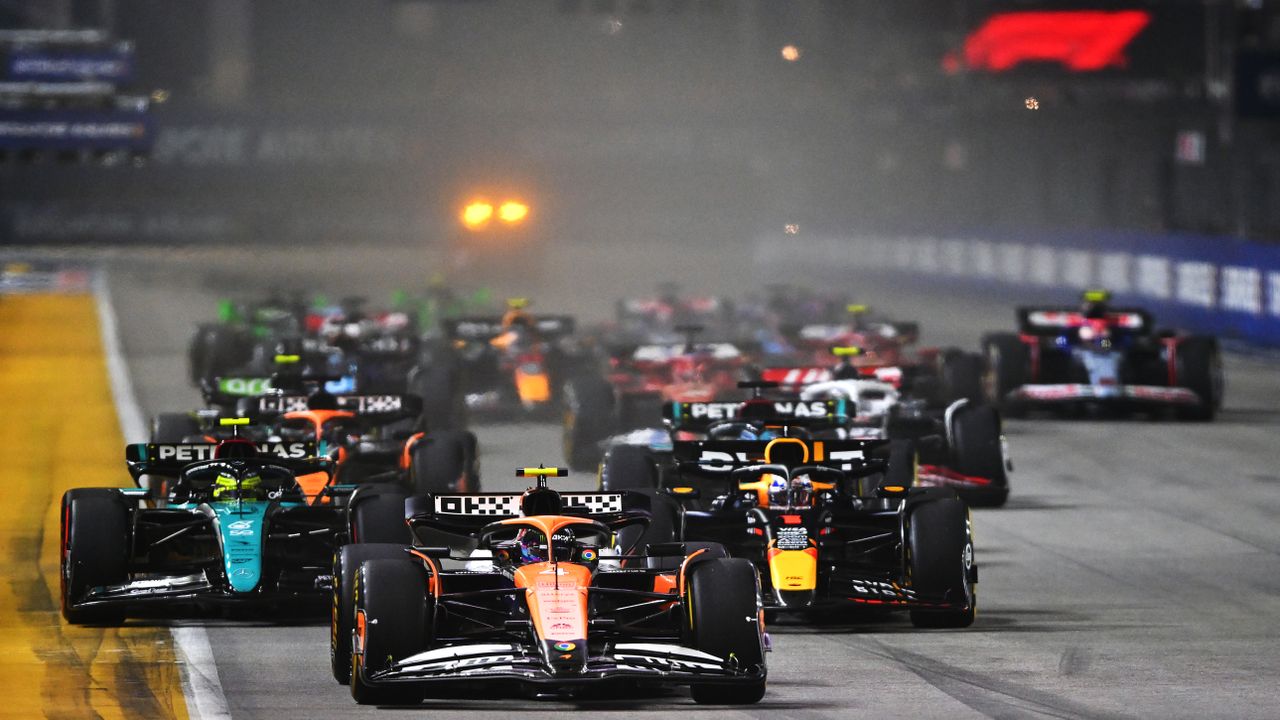 A shot from the Formula 1 Singapore Grand Prix