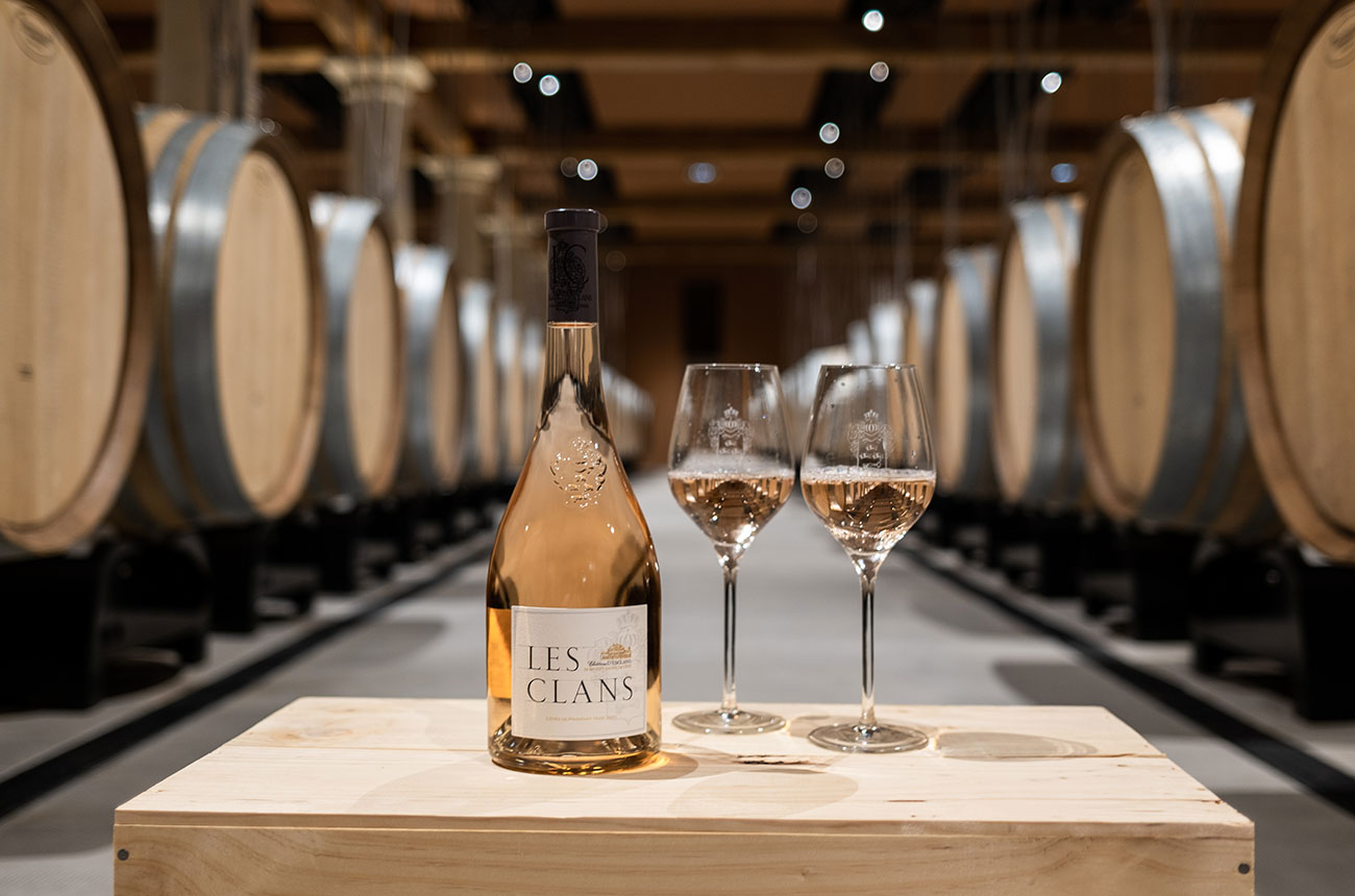 Oak ageing is a key part of the style of both Garrus and Les Clans. Credit: Ch&amp;acirc;teau d'Esclans.