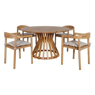 Barker and Stonehouse wooden garden table and chairs
