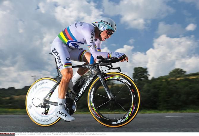 Tony Martin on his way to winning stage 20