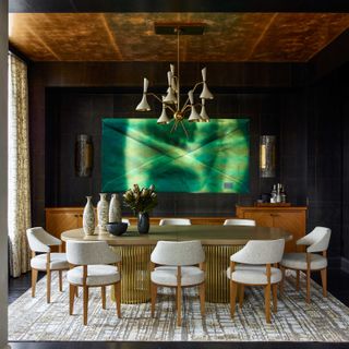a maximalist dining room